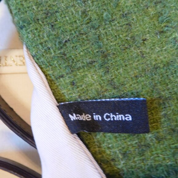 FRANCES VALENTINE ~ GREEN WOOL POOCH BAG - Picture 9 of 9